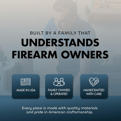 Hidden Gun Safe Picture Frame - Handcrafted Gun Concealment Furniture - Quick Access Picture Frame Safe with Magnetic Lock for Discreet & Secure Gun Storage